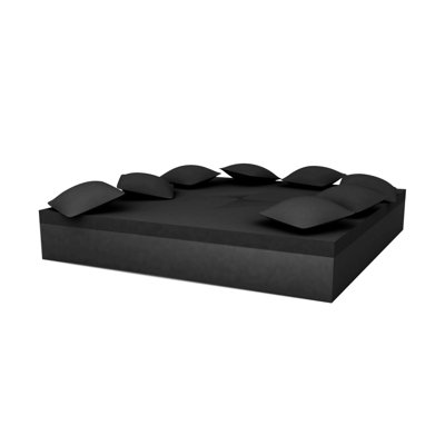 Chill Bed - 8 Pillows - 90.5" X 90.5" - Basic - Beige