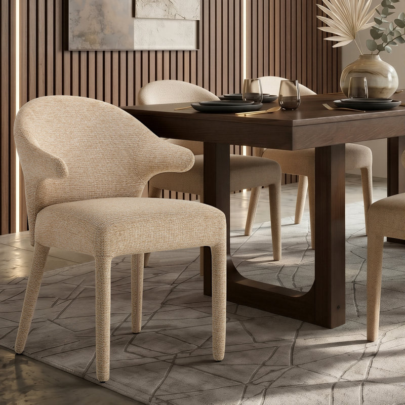 Ensemble de salle à manger 7 pièces Mid-Century, Kaki