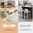Kitchen Island with Foldable Counter Top,Kitchen Storage Cart with Slide-Out Shelf, Towel Rack and Drawer, Rolling Kitchen Cart on Wheels, for Kitchen, Living Room, Dining Room