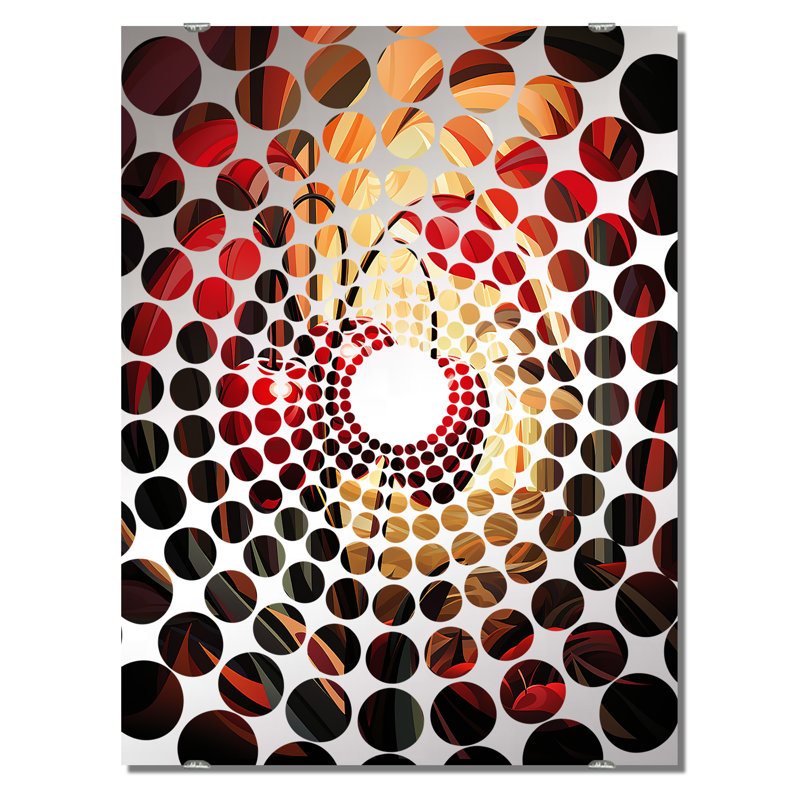 Sias - Miroir mural cerise MIR132508, 40 po x 30 po