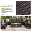 Ensemble de conversation 9 pièces pour terrasse en rotin avec foyer extérieur de 42 pouces et coussin de siège confortable-810234456