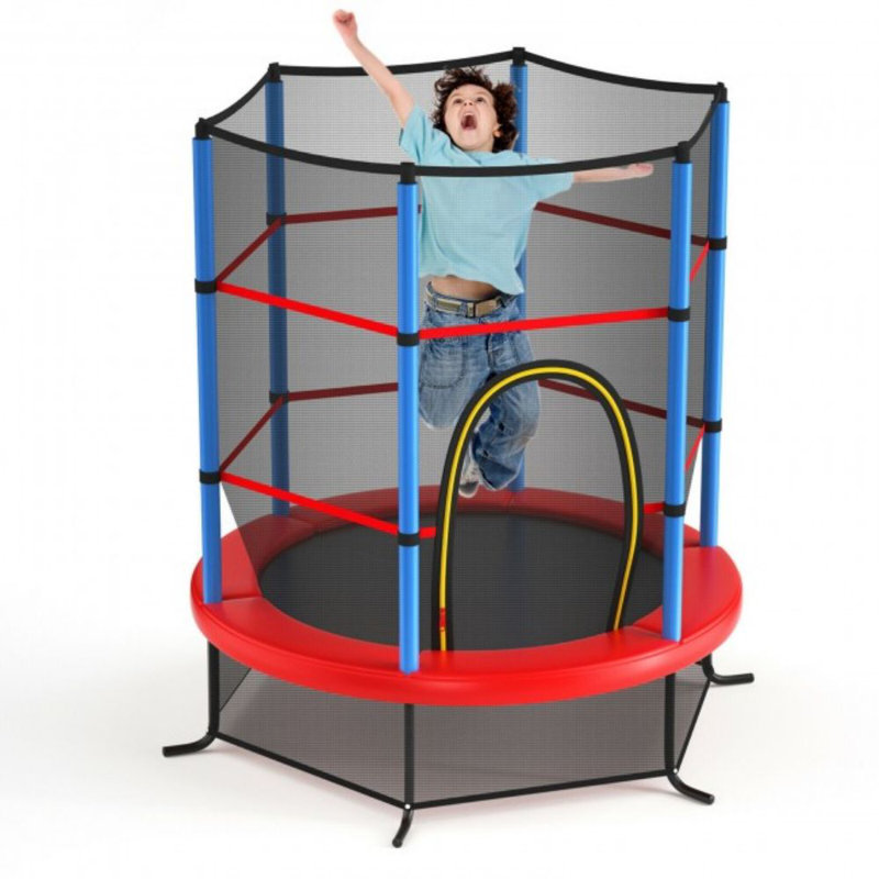 65' Round Kid / Toddler Trampoline, Navy