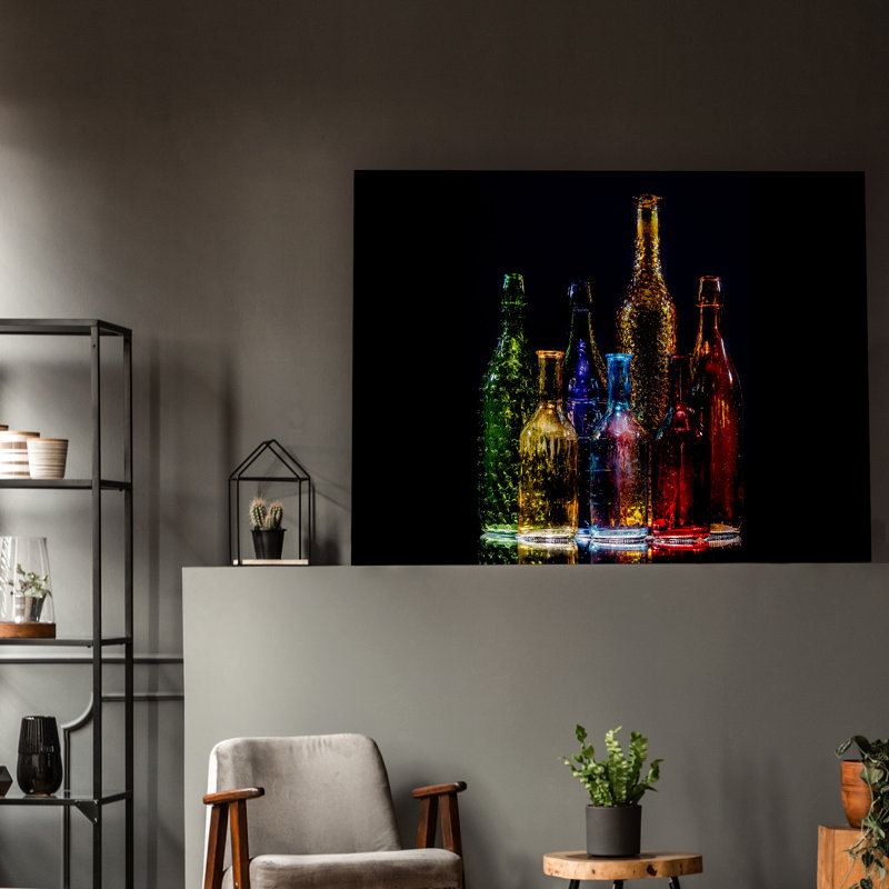 Vibrant Glass Symphony - impression, H 36 po x l 48 po x P 1,5 po