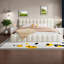 Lit plateforme tapissier très grand moderne, structure en MDF robuste, beige