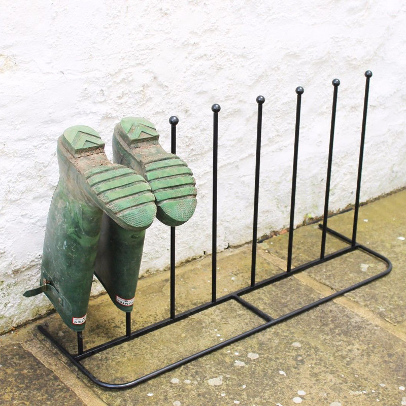 4 Pair Metal Boot Storage