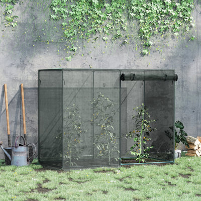 6' X 3' Plant Protection Cage - Garden Use. Black Zippered Door. Strong Steel Frame, Resilient Mesh. Protects Fruits & Veggies. 77.5" W 39.59" D 59" H Protecting Shed Black. Access. Steel, Saves
