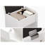 White Arched Vanity Table with Lighted Mirror, Drawers & Power Outlet