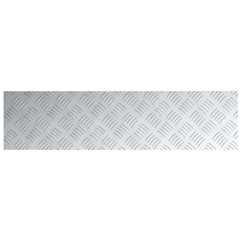 Silver Aluminium Stair Treads Rectangular, Rectangle 20cm x 80cm
