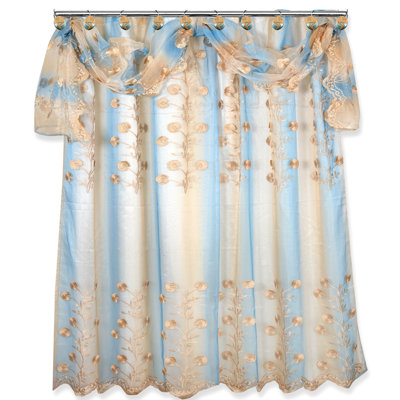 Shellenbarger Floral Shower Curtain