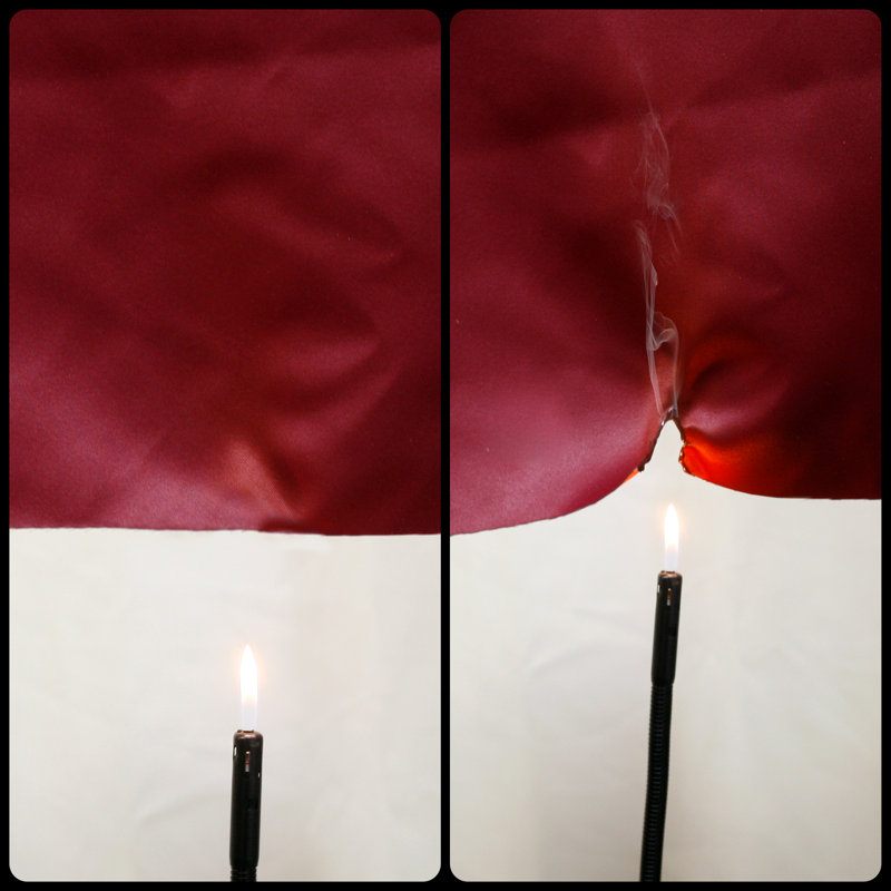 Flame Retardant Thermal Insulated Blackout Curtain, 52" W x 84" L, Burgundy
