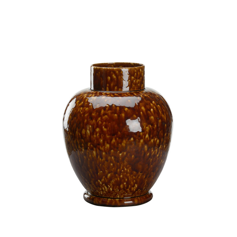 Vase tortue en céramique, H 15,75 po x l 13 po x P 13 po
