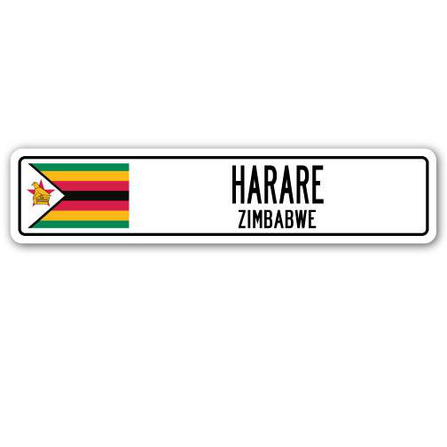 Plaque de rue Harare, H 7 po x l 30 po x P 1 po