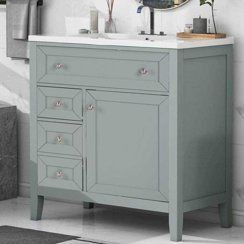 Meuble-lavabo 30 po avec lavabo en céramique