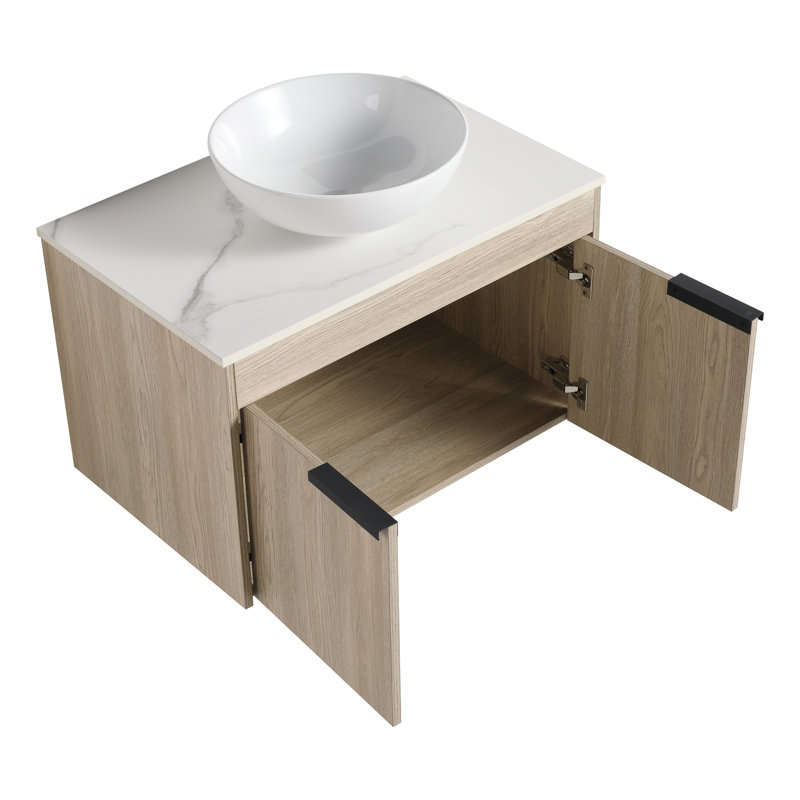 Meuble-lavabo à fixation flottante avec lavabo Nysean