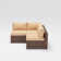 Ensemble de conversation modulaire avec coussins 4 pièces Bryonny