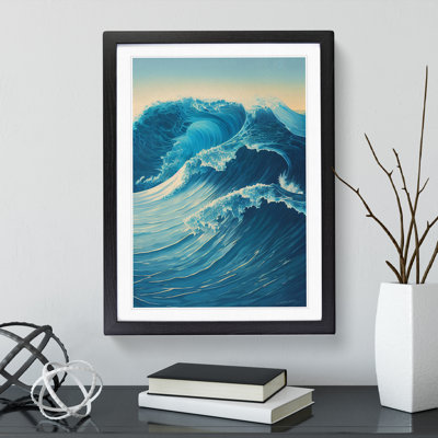 Ocean Wave At Sunrise No.3 - Framed Print