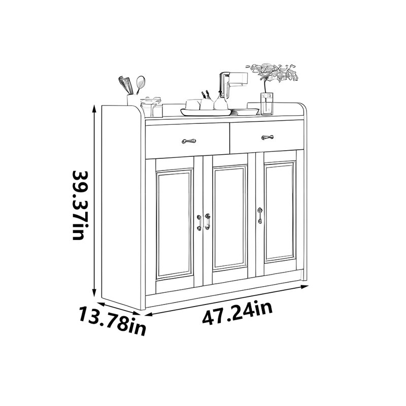Piccadilly 24 Pair Shoe Storage Cabinet, Multicolor