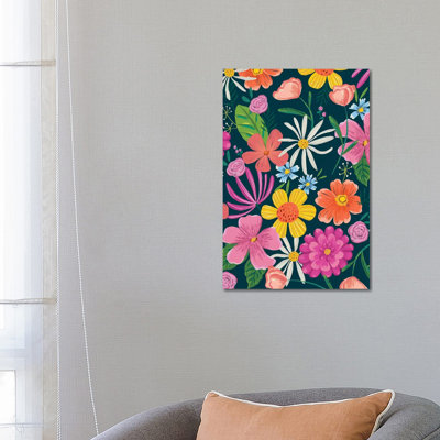 Floral Radiance II by Amanda Mcgee - Wrapped Canvas Print
