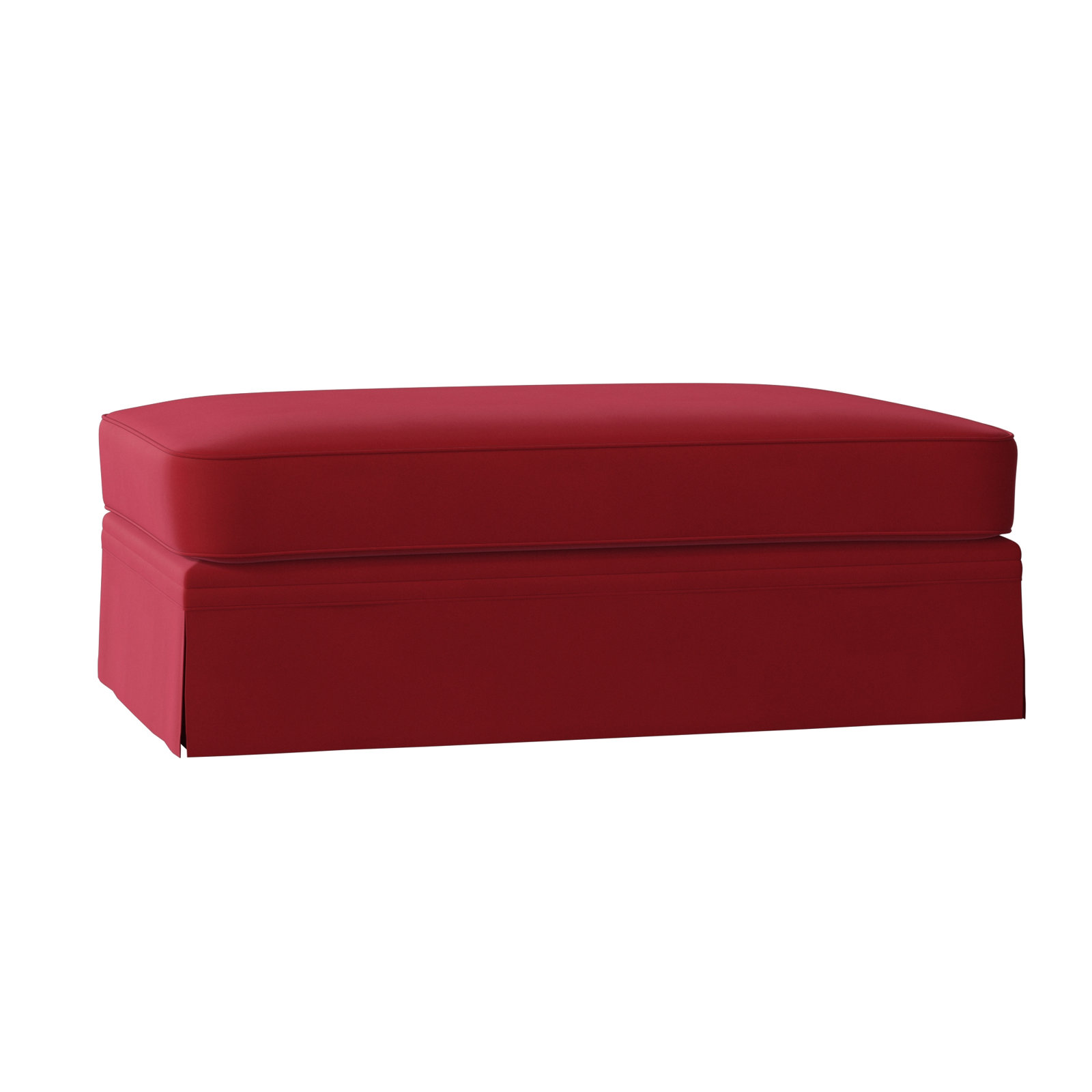 Shelby Upholstered Storage Ottoman, Bayou Flame Canvas