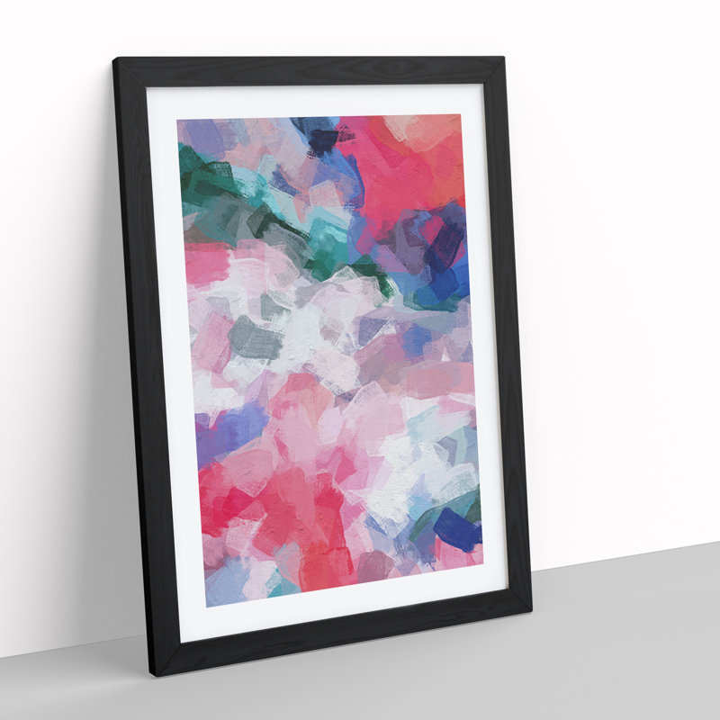 Illuminating Dreams Abstract - Single Picture Frame Print, Black, 64cm H x 46cm W