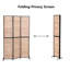 Cloison 3 panneaux en bois massif l 44 po x H 70 po Malena