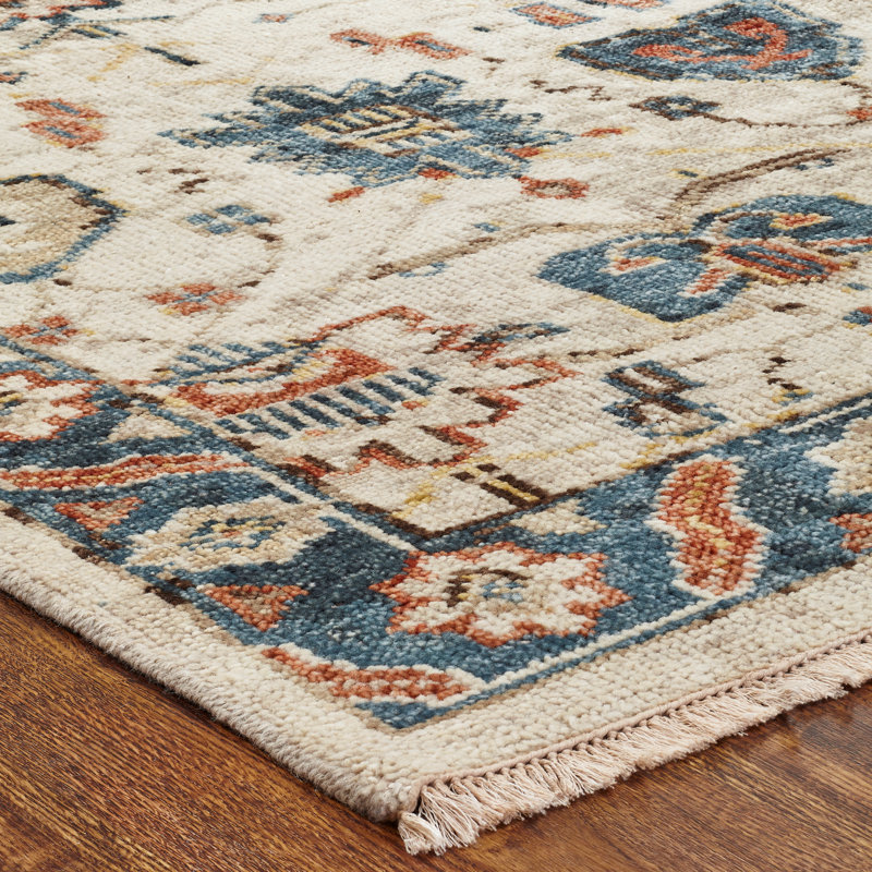 Tapis en laine Mobacher, Tapis de couloir 2 pi 6 po x 10 pi