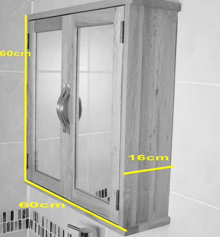 Kelli Solid Wood Mirror Cabinet