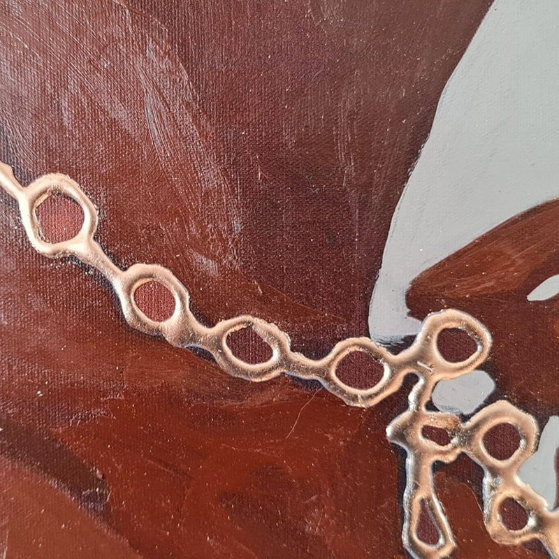Peinture à l'huile décorative, H 27,56 po x l 39,37 po x P 1 po