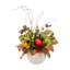 Thistle and Pomegranates Arranged in Decorative Ceramic Pot
