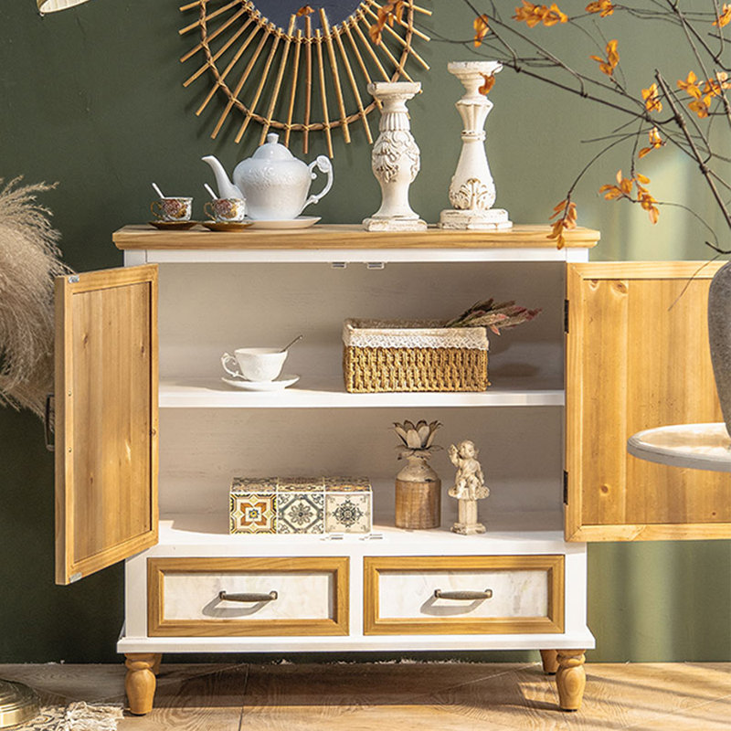 Armoire d'entrée en bois de pin massif