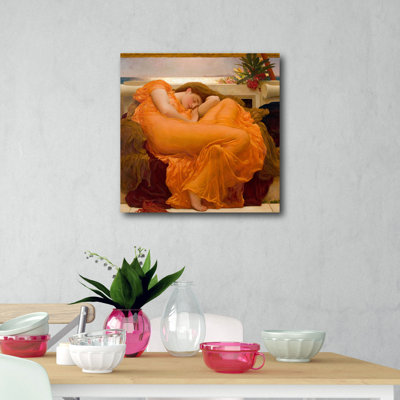 Flaming June Frederic Leighton-reproduction d’art sur toile tendue