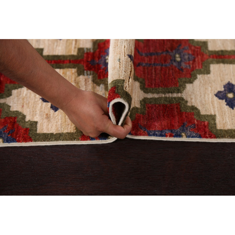 Tapis géométrique Gabbeh 3 x 9