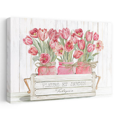 Trio de tulipes roses