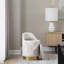 Tabouret de coiffeuse 18 po avec velours crème et pivot en métal doré, style contemporain, couvercle de rangement amovible, article d'intérieur polyvalent, capacité de 250 lb, sans assemblage, rangement, utilisation, poids, requis