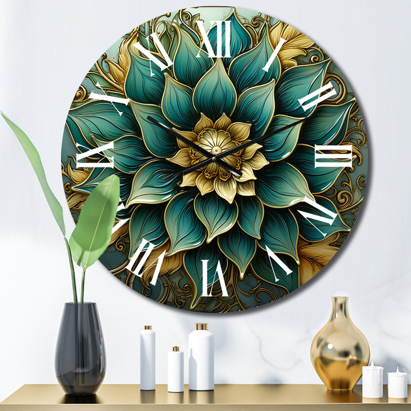 Horloge murale boho Mandala, Petit