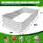 Valerton 8X4X1.5 ft Galvanized Keyhole Composting Raised Garden Bed-1560142817