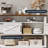 Chaseburg Console Table Farmhouse Entryway Table with 2 Cabinets