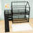 Metal Bunk Bed with Slide and Shelves-375725961