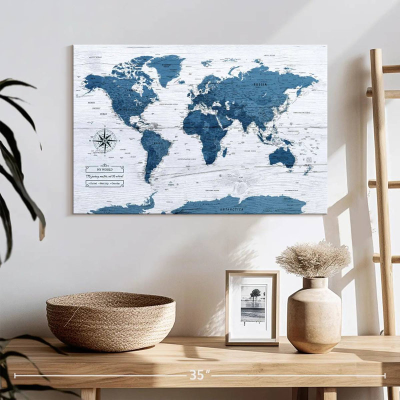 My World, punaise Amrico IV, H 16 po x l 24 po