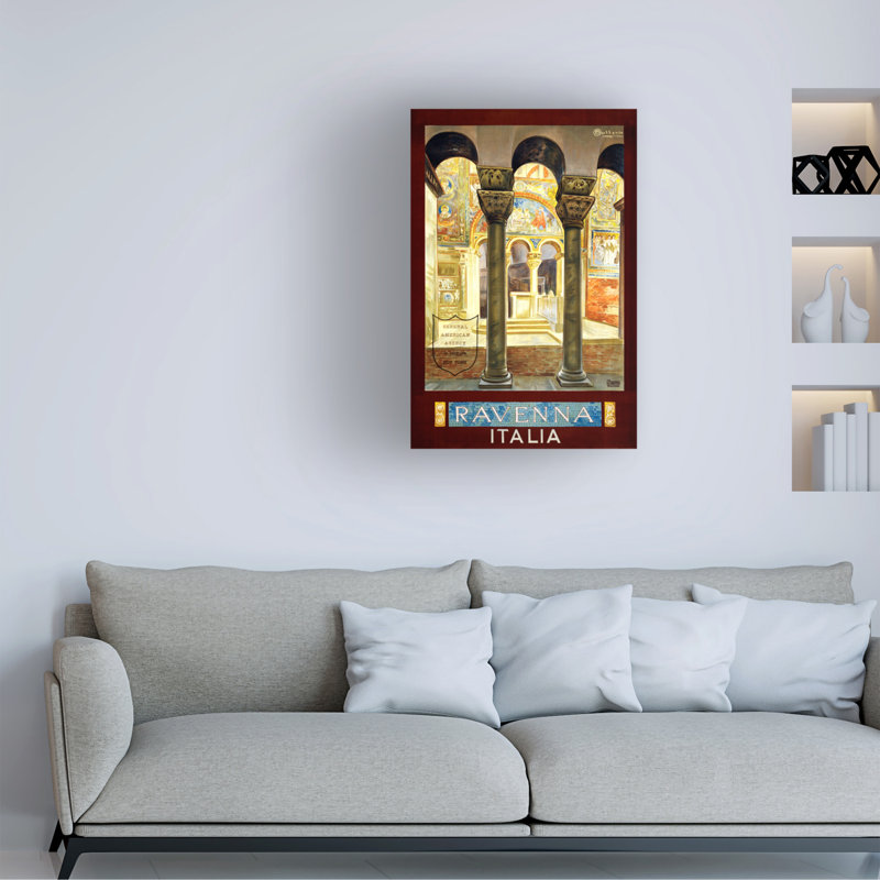 Art sur toile Osvaldo Ballerio Ravenna, C.1925, H 19 po x l 12 po