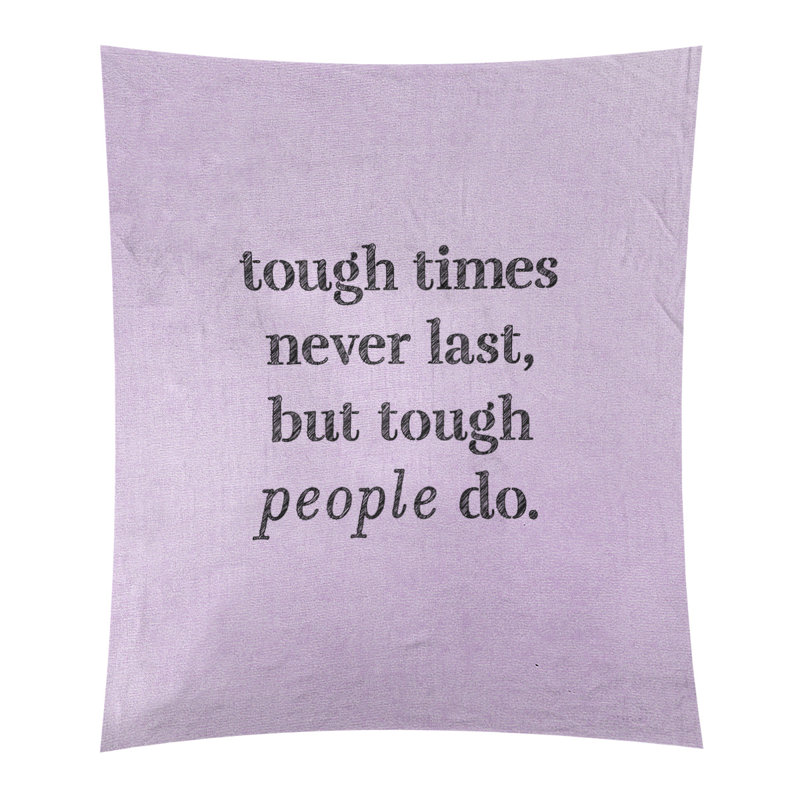 Tapisserie en polyester rigide times, H 80 po x l 68 po, Mauve / Noir