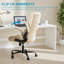 Computer Gaming Chair, Ergonomic High Back Heavy Duty Task Desk Office Chairs With Wheels, Flip-Up Arms, Adjustable Height-1454880335