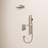Slidea Complete Rainfall Shower System with Rough in-Valve and Slide Bar-63308438