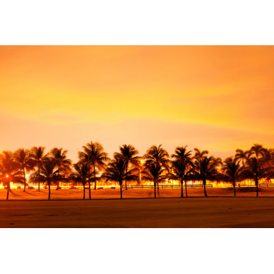 Colourful Sunset Or Sunrise - Wrapped Canvas Print