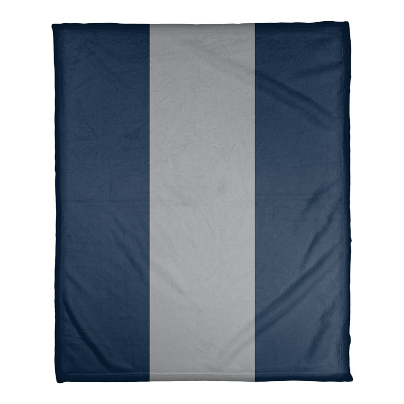 Charlotte Quilted Throw Blanket, 62.5" W x 82.5" L, Midnight Blue/Moonlight Gray/Midnight Blue