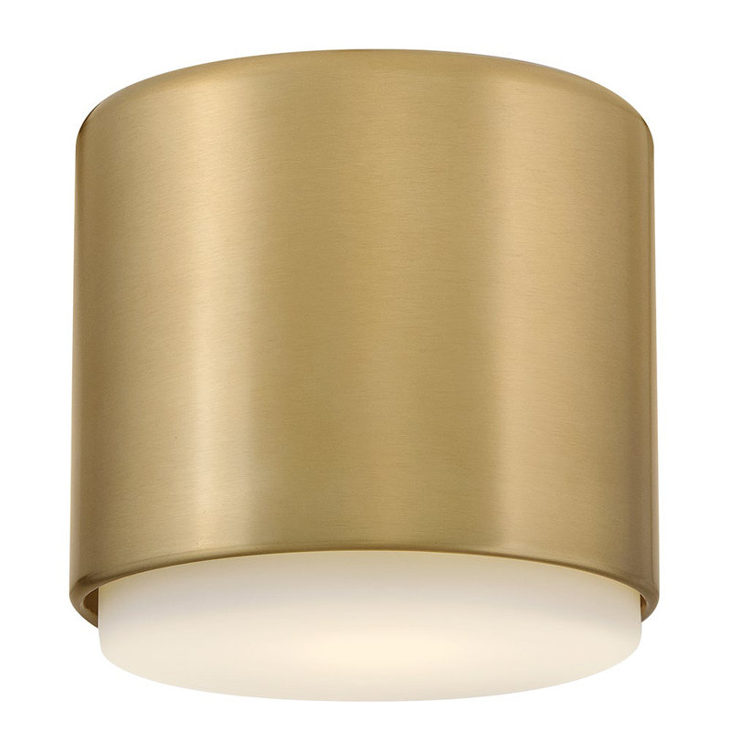 Hinkley Cedric Flush Mount Flat, Lacquered Brass