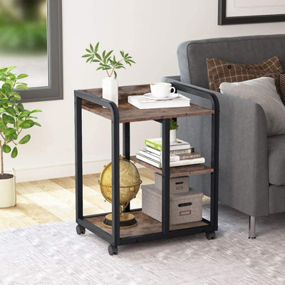 Tribesigns 3-Shelf Rolling Mobile Printer Stand