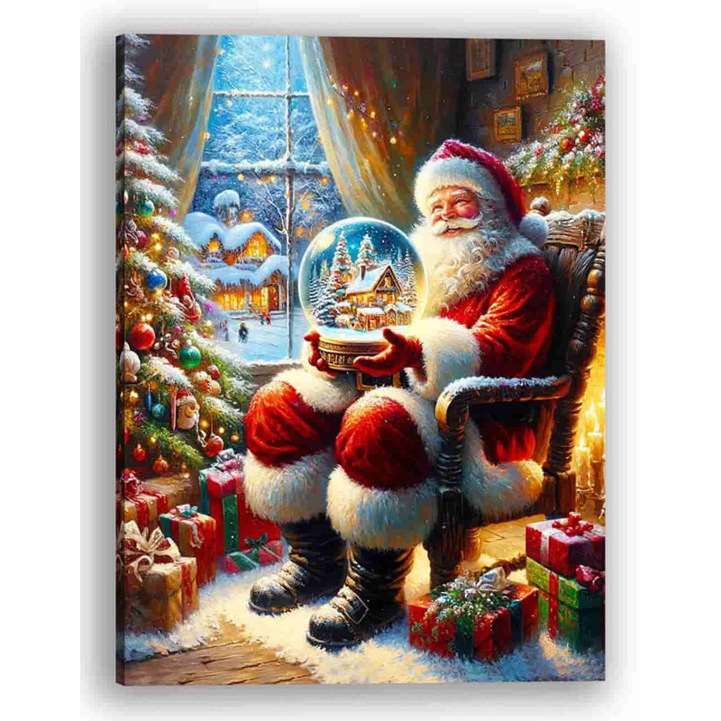 Sur toile, H 40 po x l 30 po x P 1,5 po