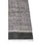 Tapis gris en coton tissé à plat à la main à motif géométrique-417949334
