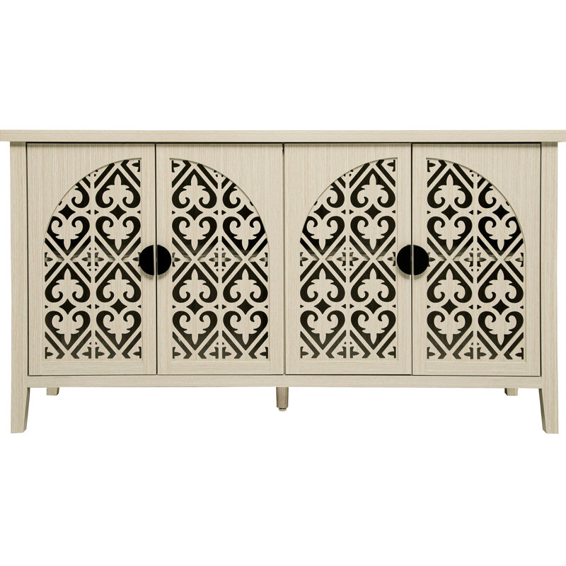 Buffet 4 portes avec pieds robustes